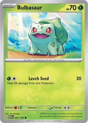 Bulbasaur - 001/165 (Reverse Holofoil)