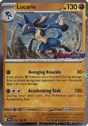 Lucario (Scarlet & Violet Stamp)