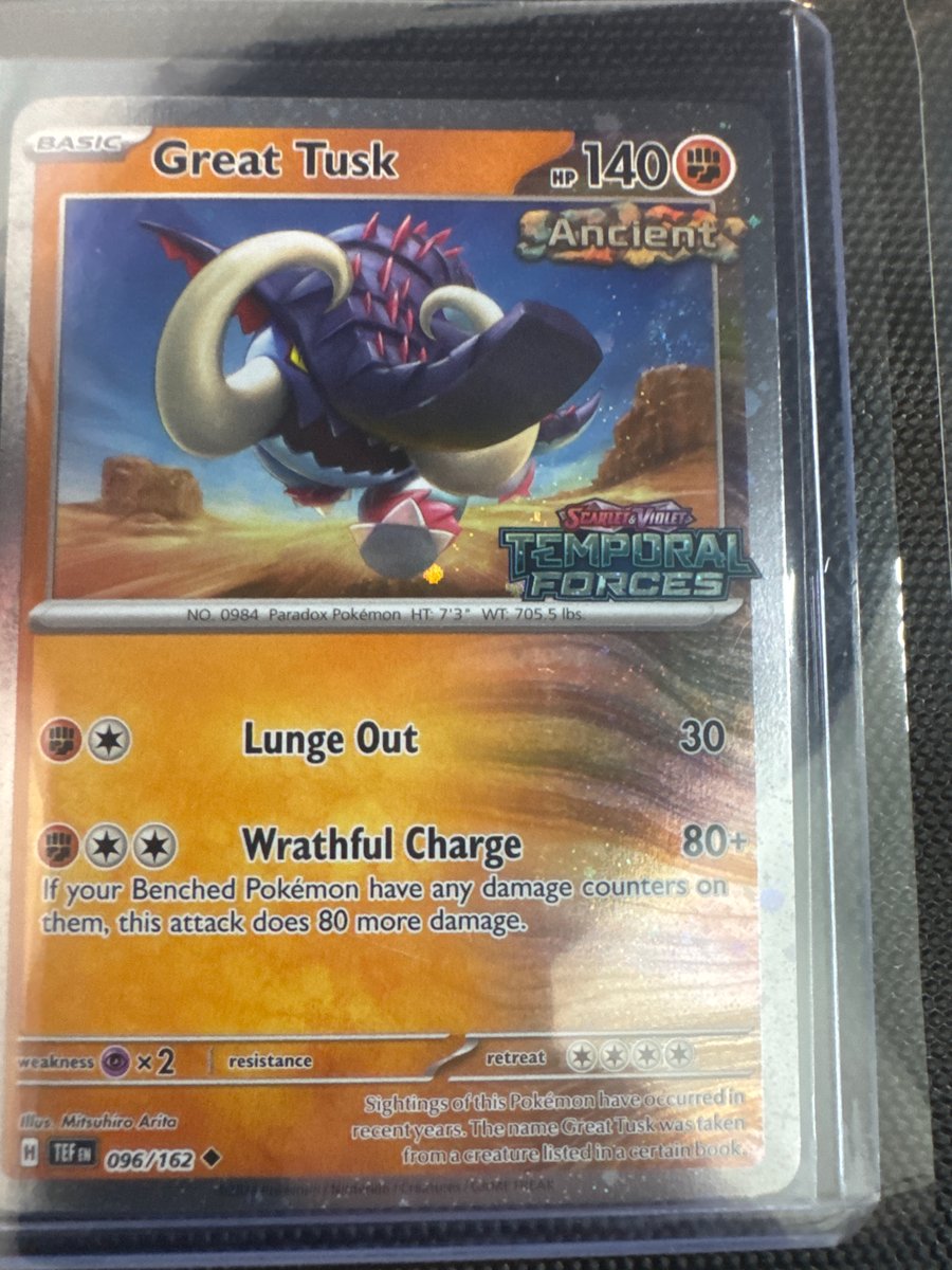 Great Tusk - 096/162 (Temporal Forces Stamped)