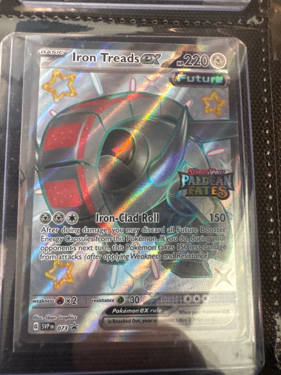 Iron Treads ex - 073 (Paldean Fates Stamped)